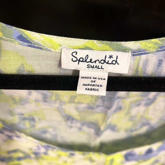 Splendid tank. Brand new. Never worn. Longer in the back. Size small but lose. - Picture 2 of 3